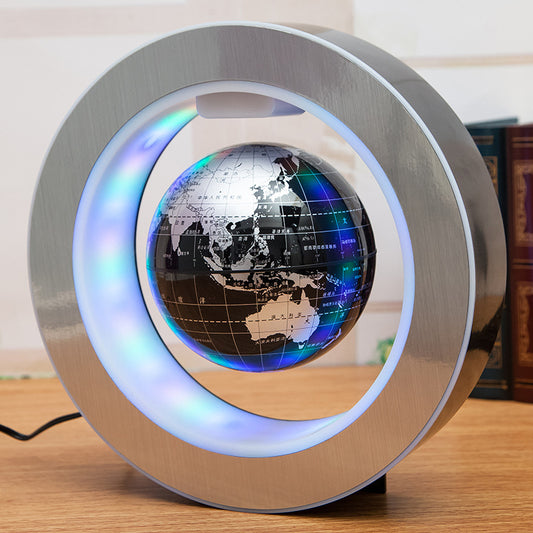 Runde LED-Weltkarte: Schwebender Globus mit magnetischer Levitation und Anti-Schwerkraft-Effekt