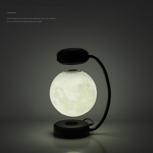 3D LED Mond Nachtlicht: Schwebende, drehende Kugellampe für Dekoration