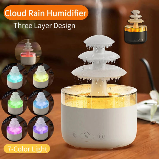 Cloud Rain: USB-Aromatherapie-Diffusor mit Farbwechsellicht