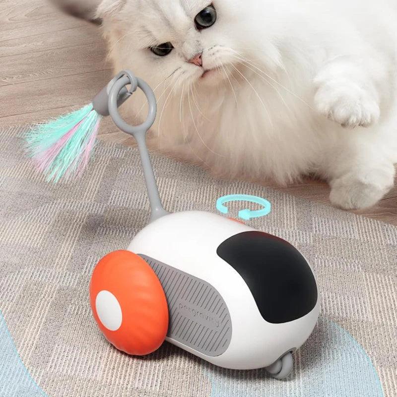 "Smartes Katzenauto-Spielzeug: USB-Ladung, Fernbedienung, Interaktion" - Alldastore